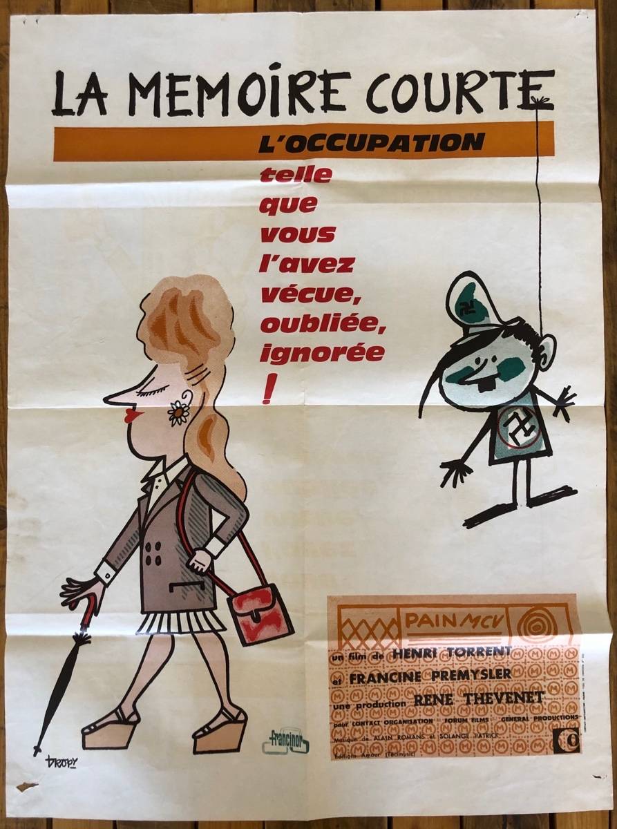 Affiche originale « La mémoire courte » 80x60