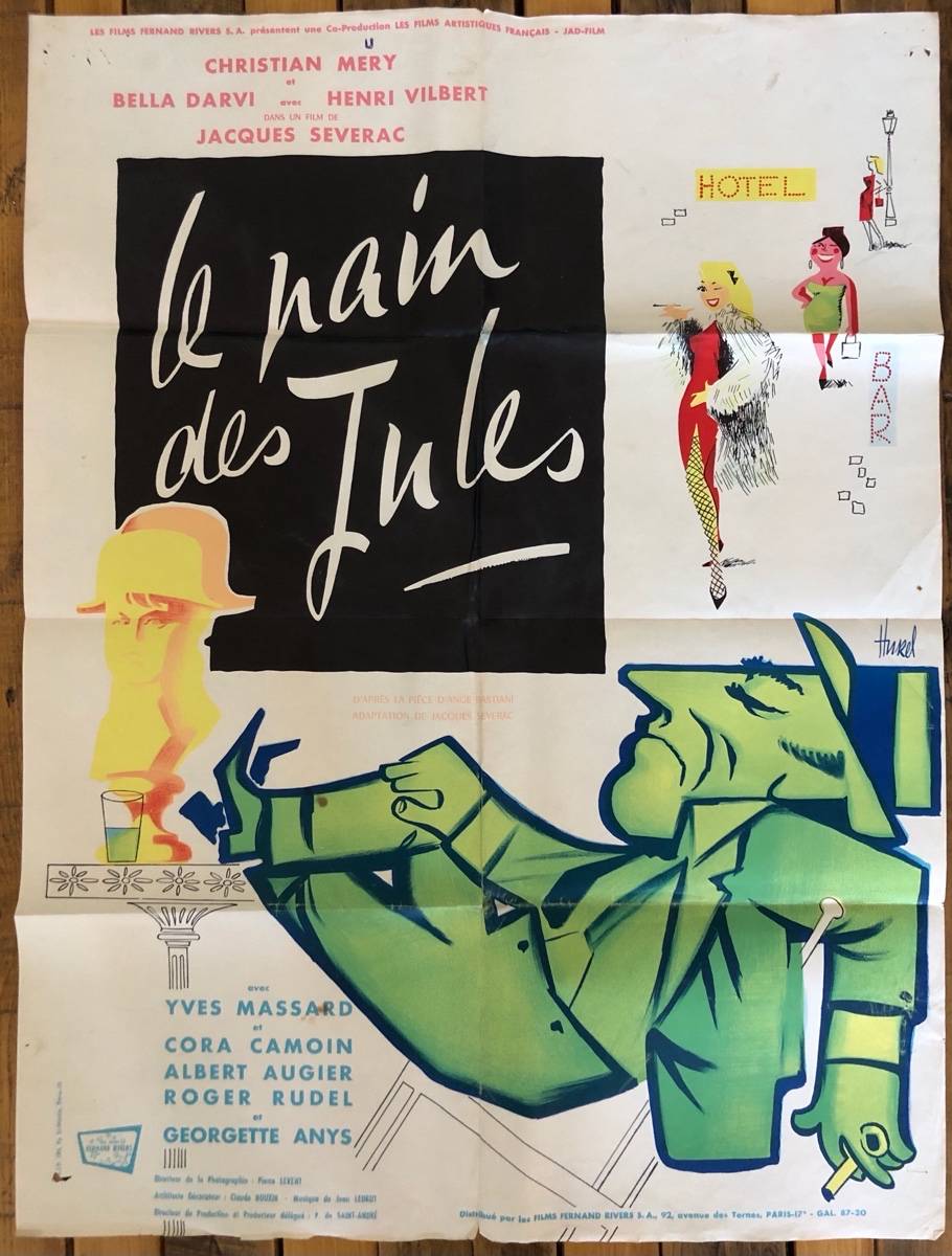 Affiche de cinéma originale « Le pain des Jules » 80x60