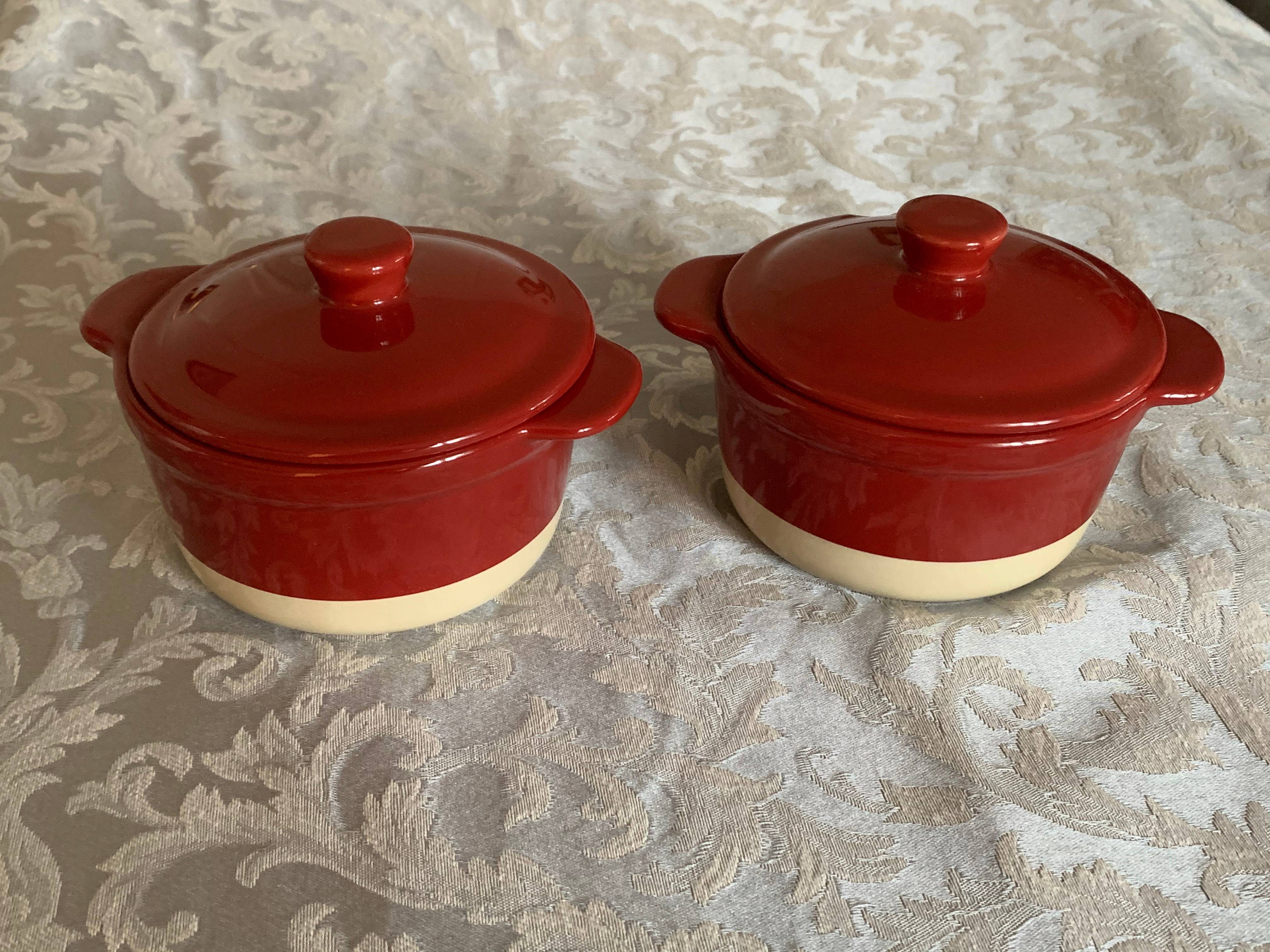 Vends paire de cocottes en céramique diamètre 10cm