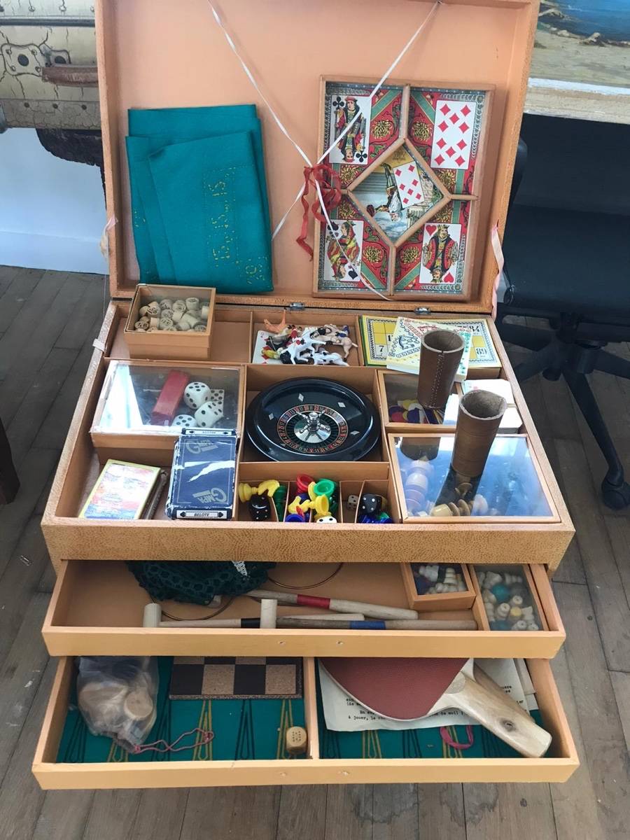 Rare collection mallette de jeux 1930