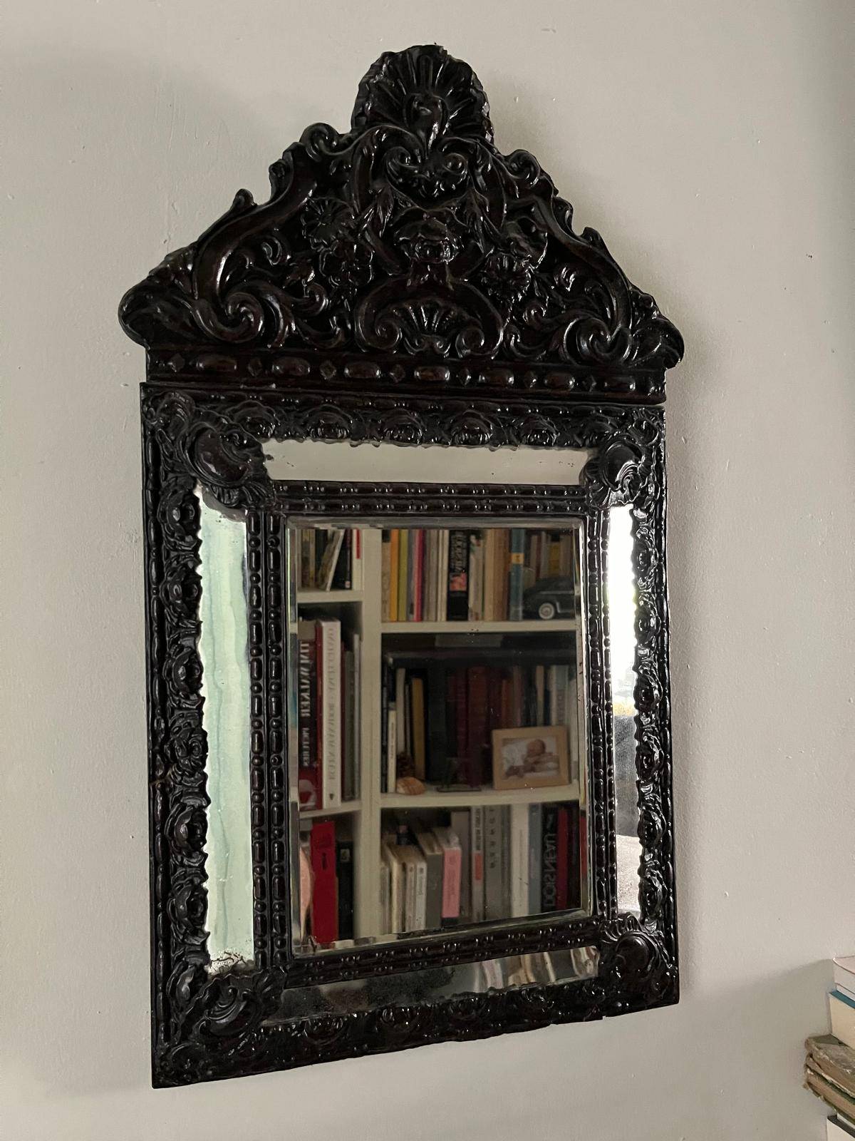 Vends Très Beau Miroir Ancien À Pareclose Napoléon III 60 cm X33 cm