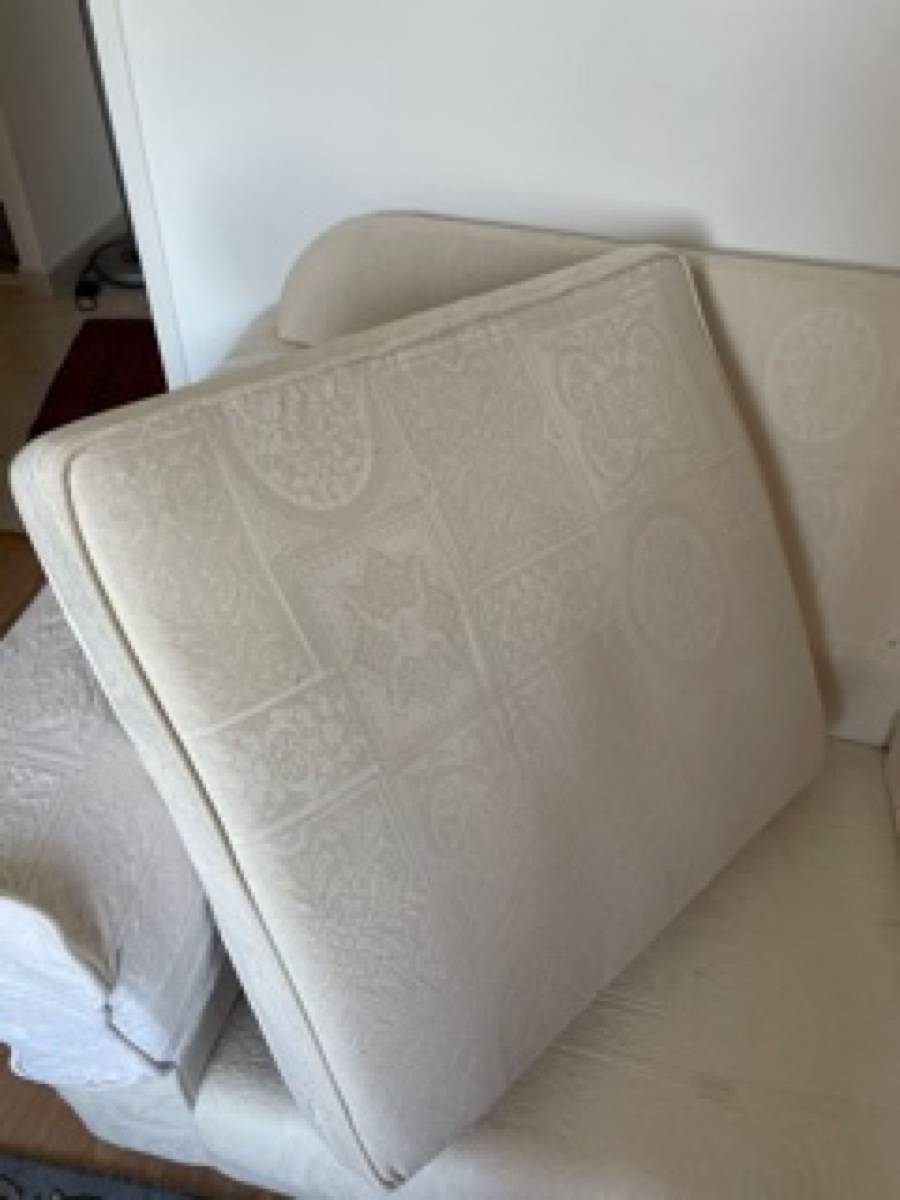 Vends canapé tissu grège 3 places