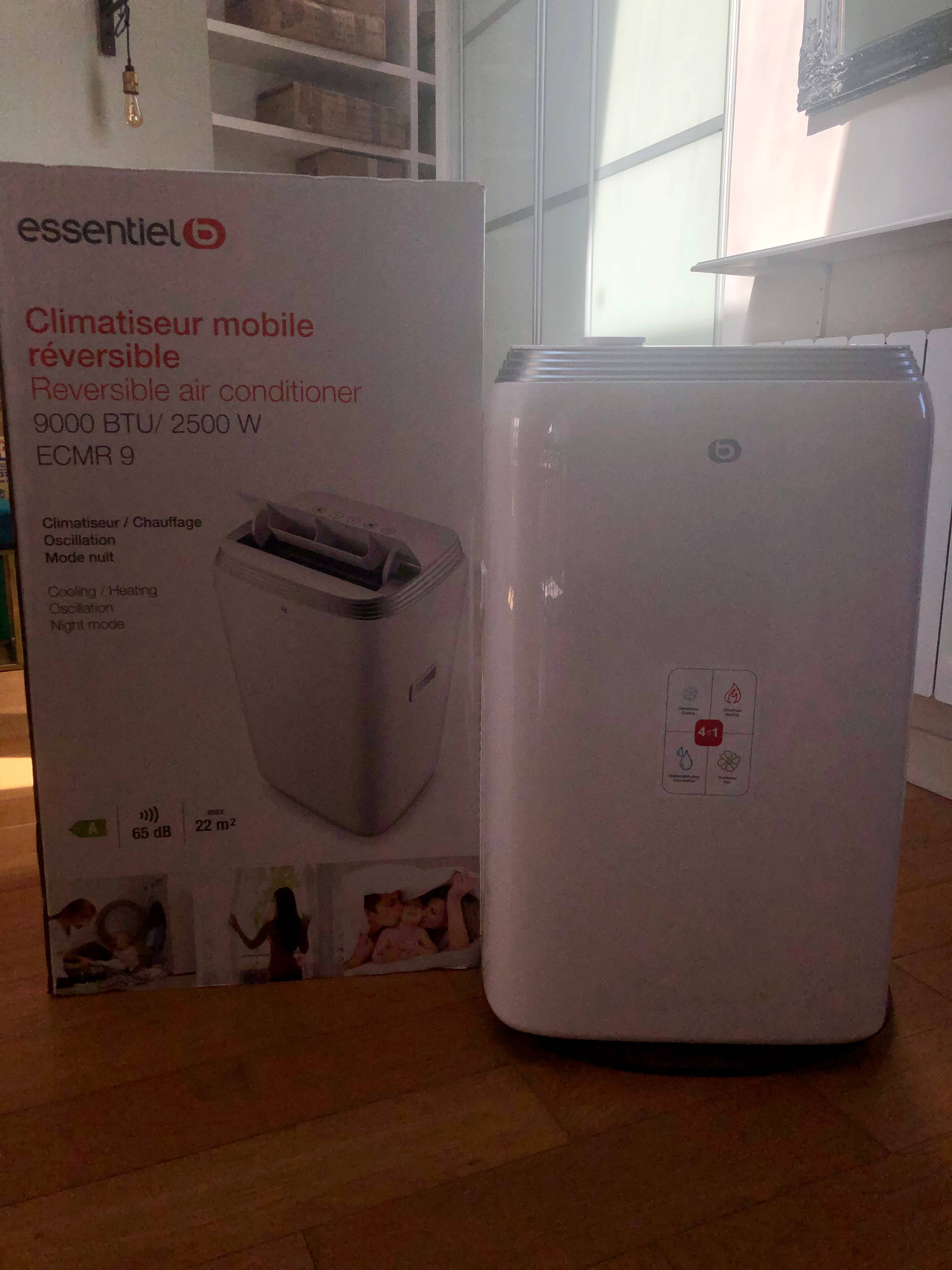 Climatiseur mobile réversible Essentiel b 1500 W / 9000 BTU