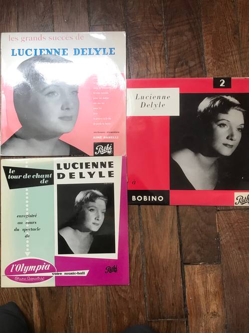 Vends 3 disques vinyle 33t de Lucienne Delyle