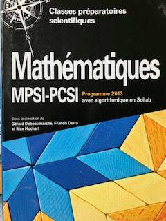 Prépa Math Sup : Maths MPSI PCSI