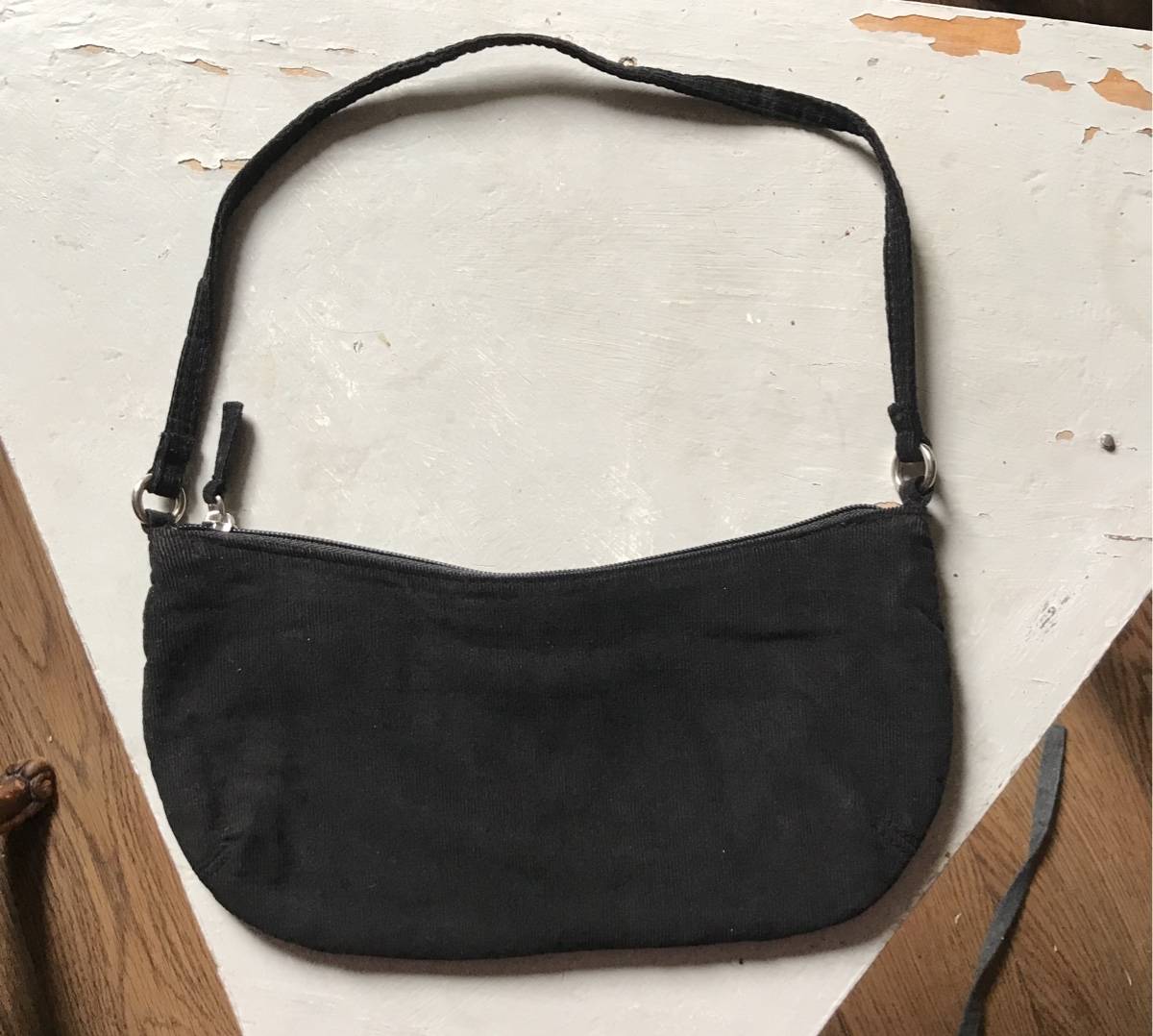 Petit sac noir velour