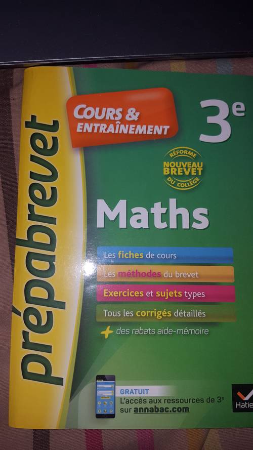 Prépa brevet 3ème Maths