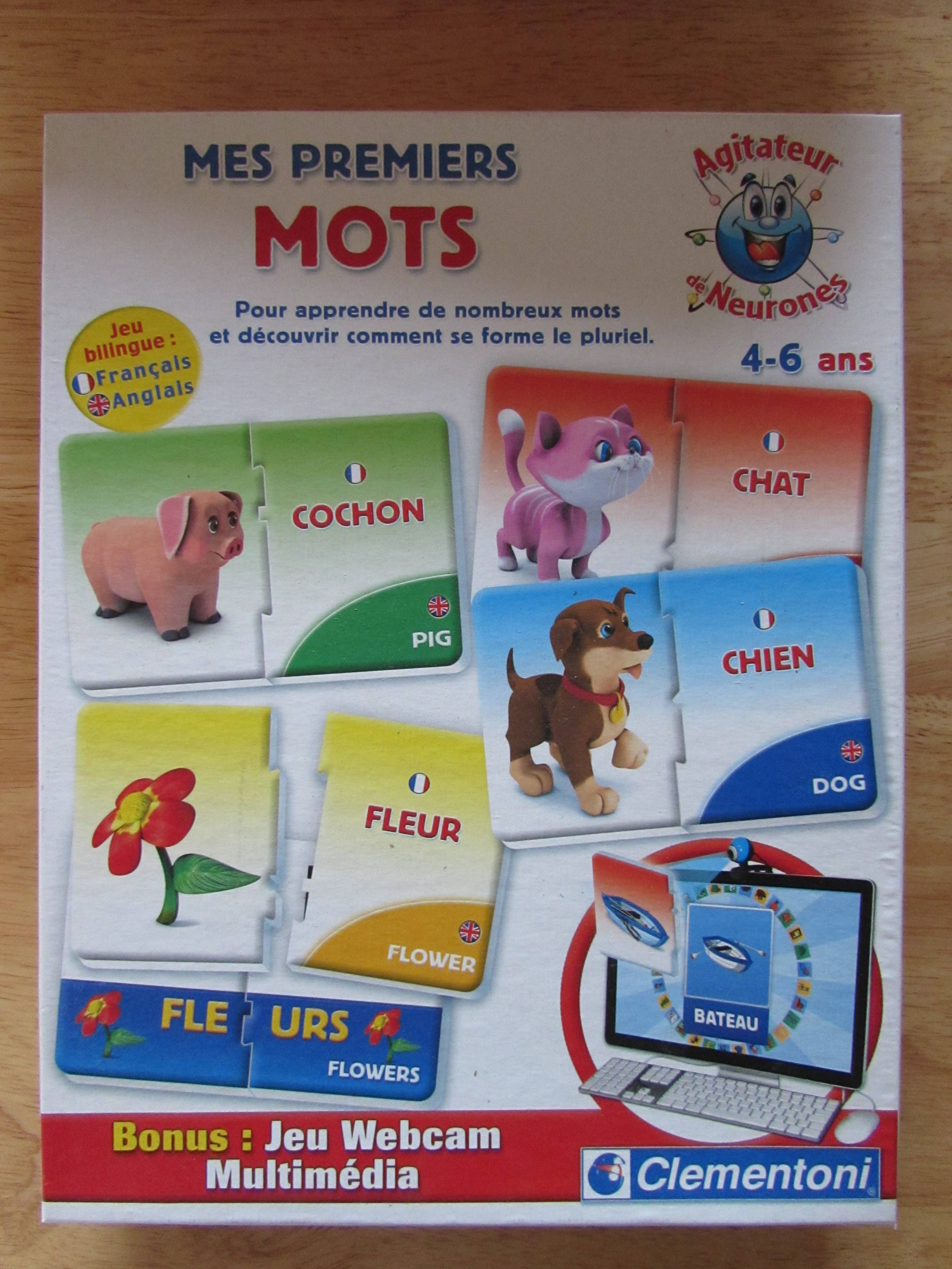 Clementoni ADN Mes Premiers Mots bilingue Webcam