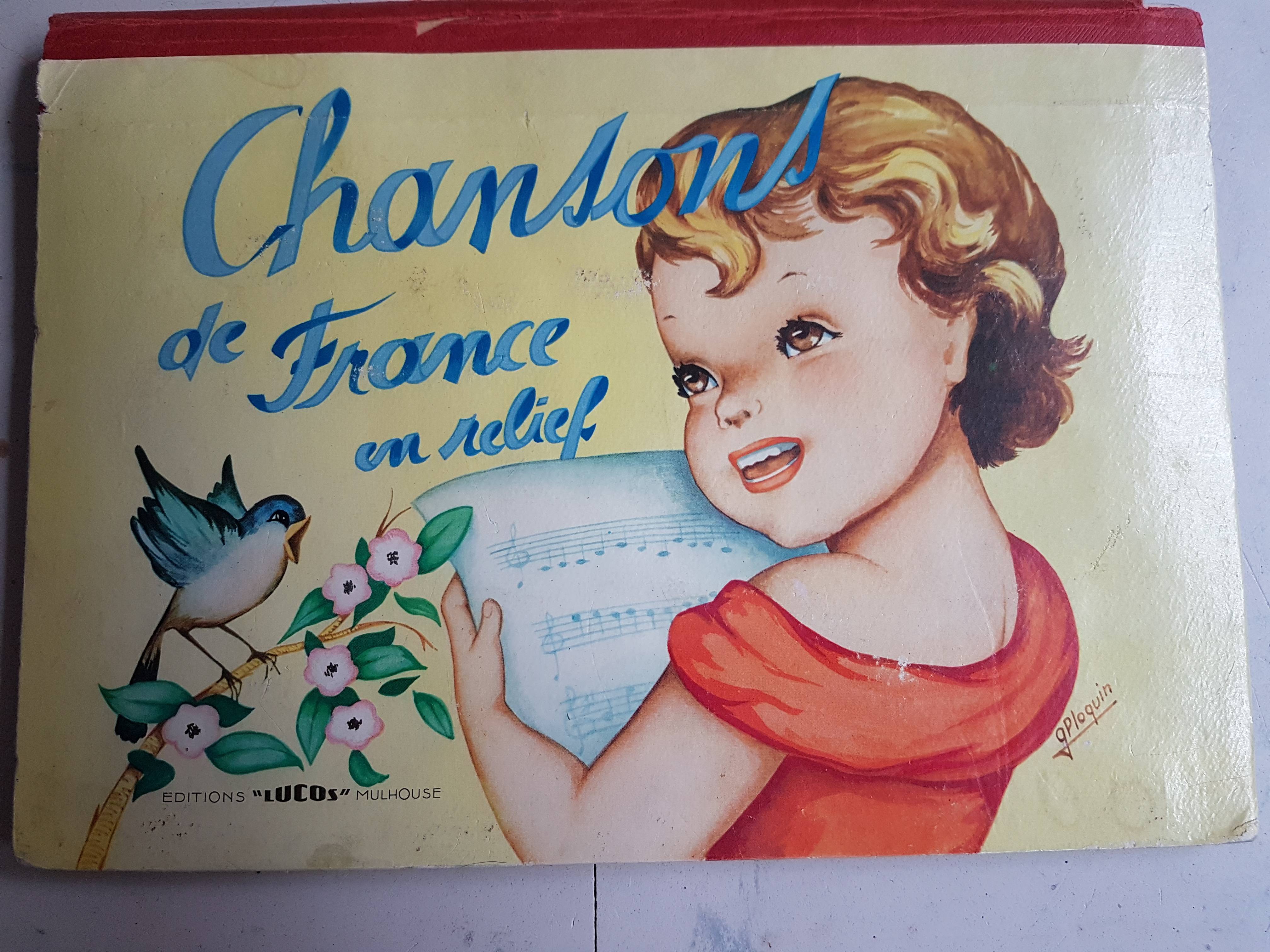 Livre ancien de chansons pour enfants