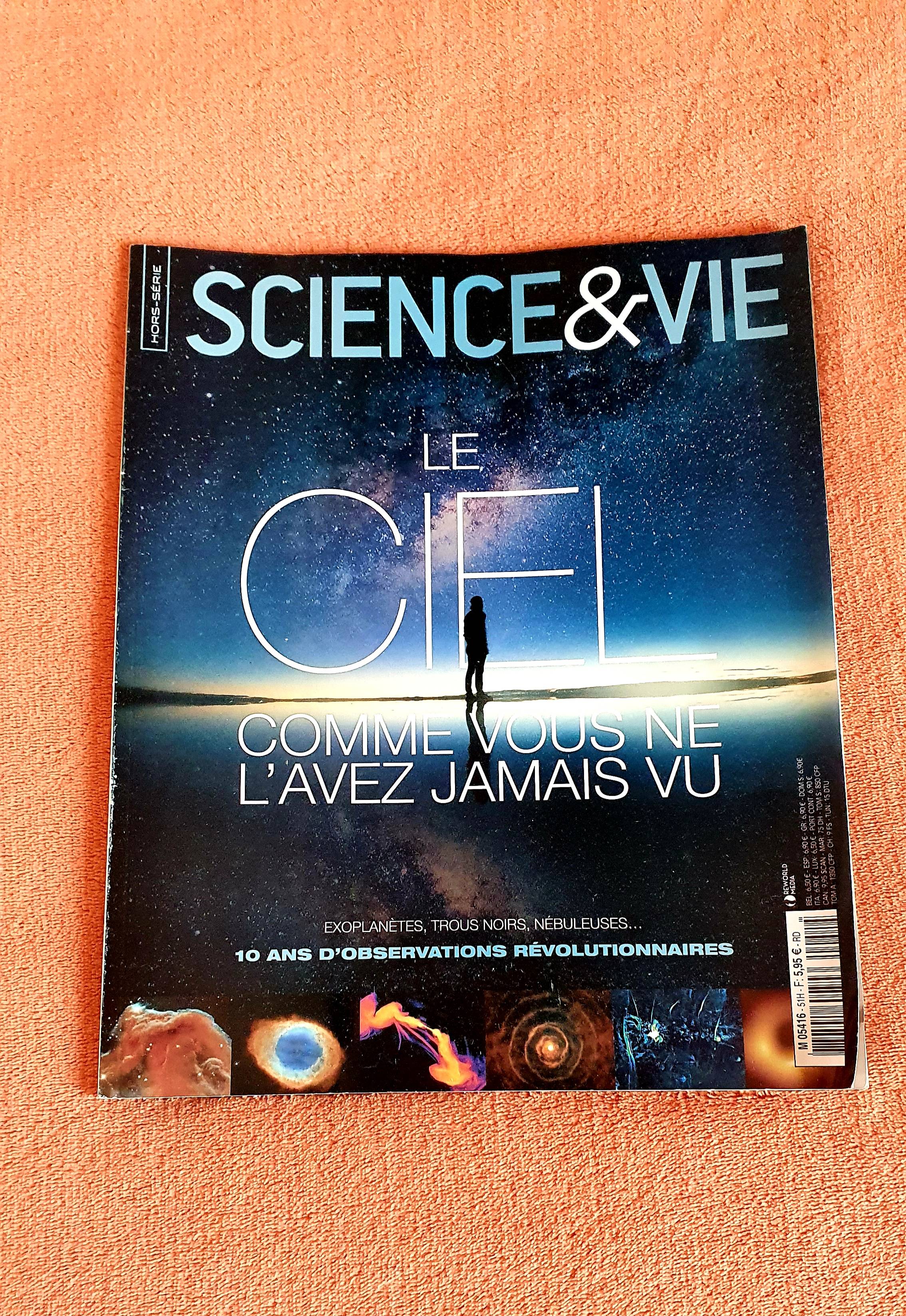 Vends revue Hors Série Science&Vie, Le Ciel, 99 pages, juil. 2020, TBE