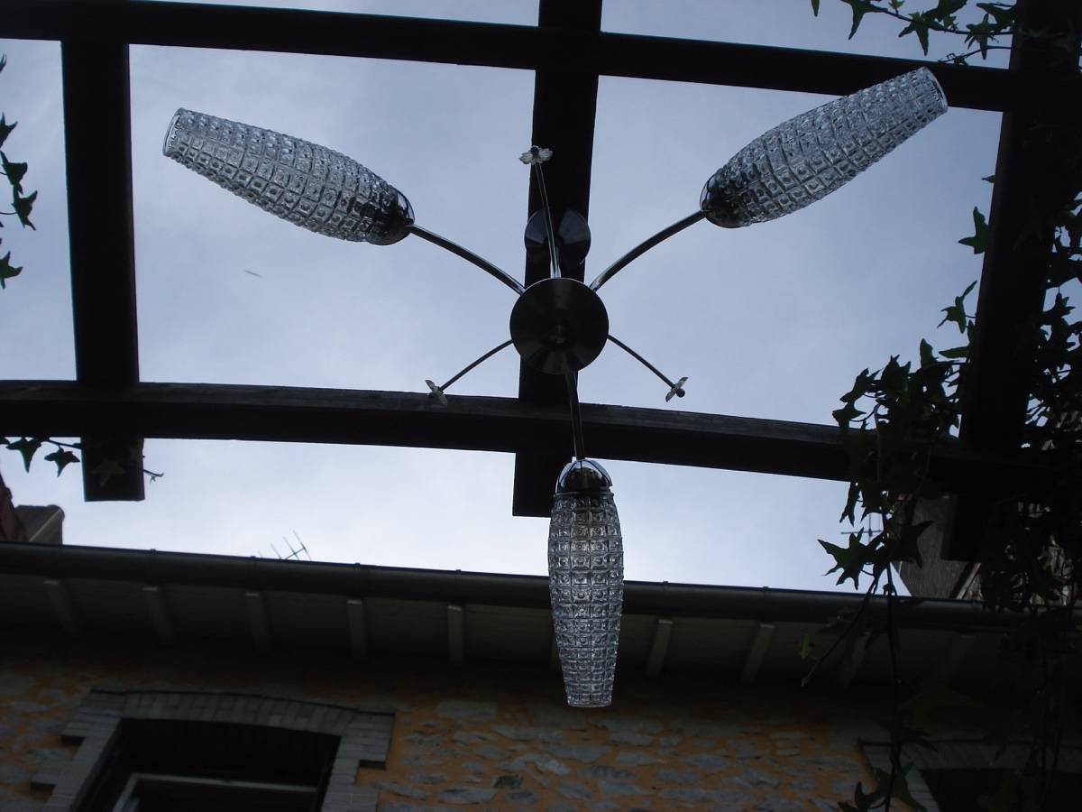 Lustre suspension eclairage vintage 1960