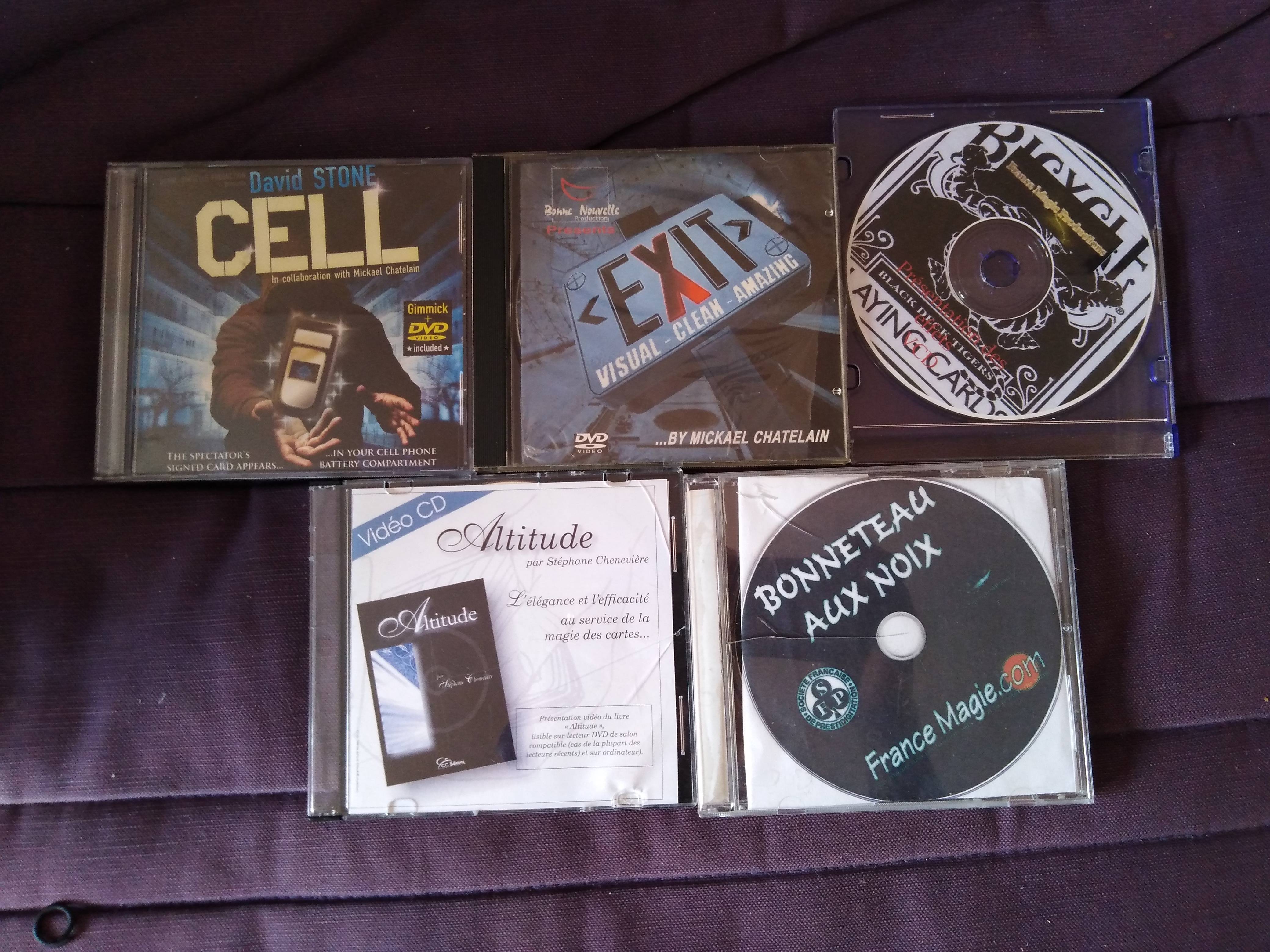 Grand choix de DVD de magie