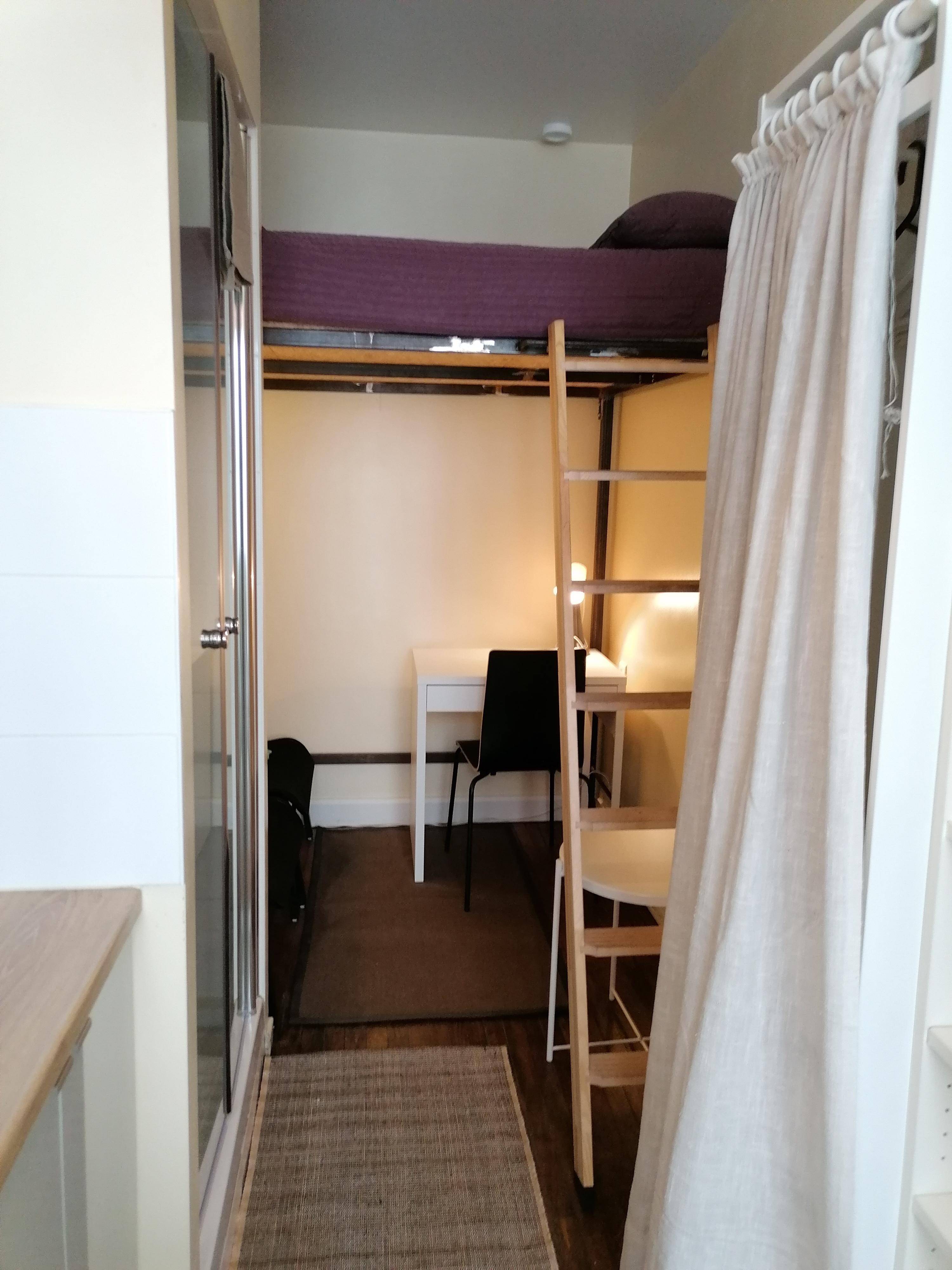 Loue appartement meublé - 9m² - Paris 20ème