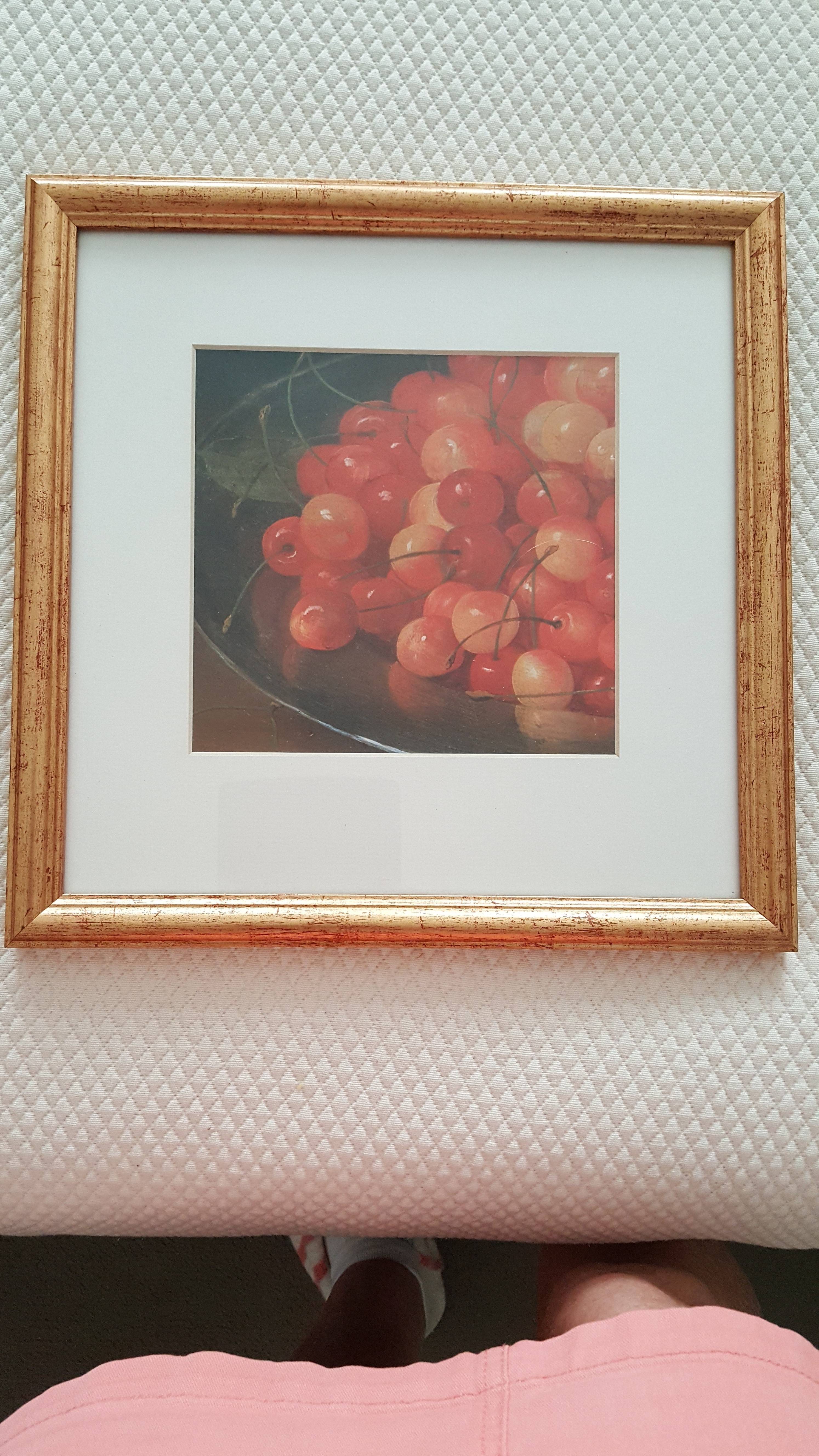 Vends tableau représentant des cerises
