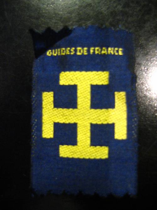 Scoutisme 2 insignes promesse guides de france