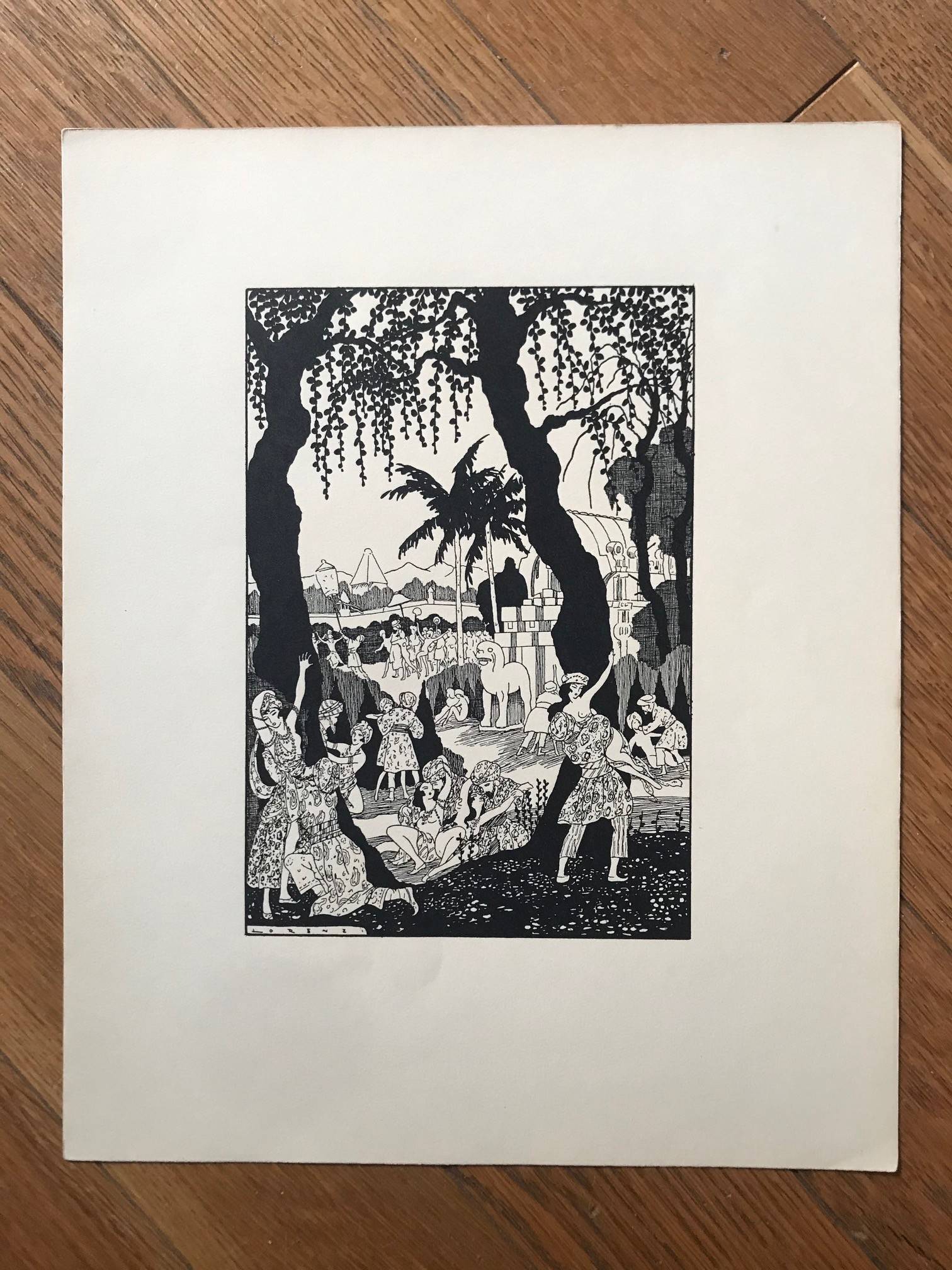 Série de 25 lithographies de Fabius Lorenzi