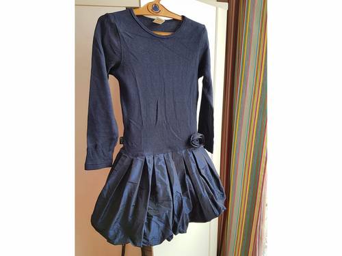 Vends Robe habillée Jottum bleu nuit Taille 7-8 ans fille 122cm, état quasi neuf