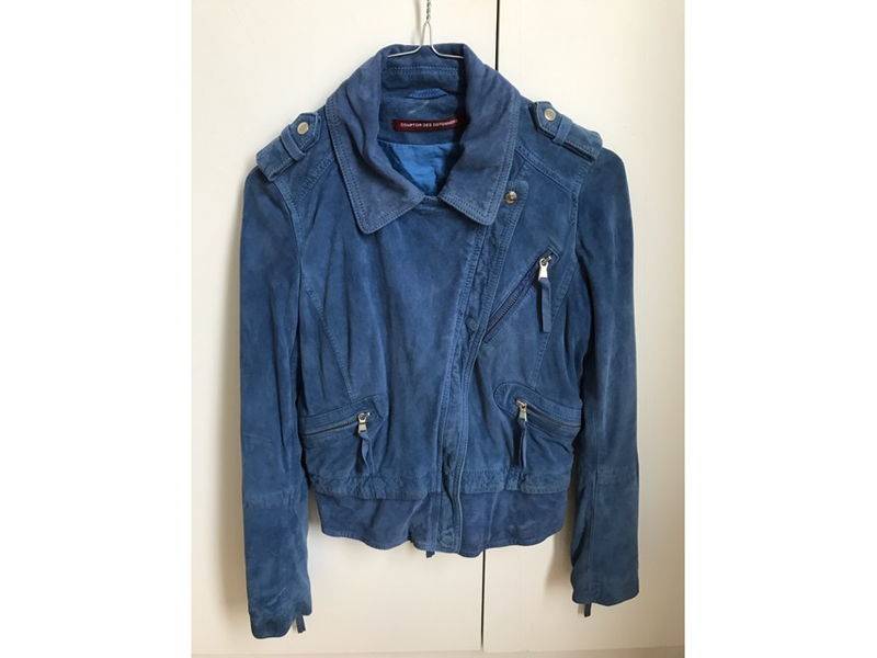 Vends Veste Daim Bleu XS Comptoir des cotonniers