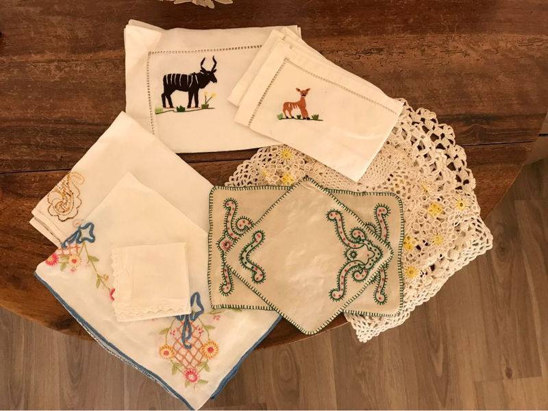 Vends lot de broderies variées
