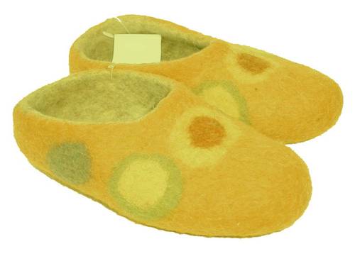 Chaussons Enfant en Feutre Naturel du Kyrgystan NEUFS