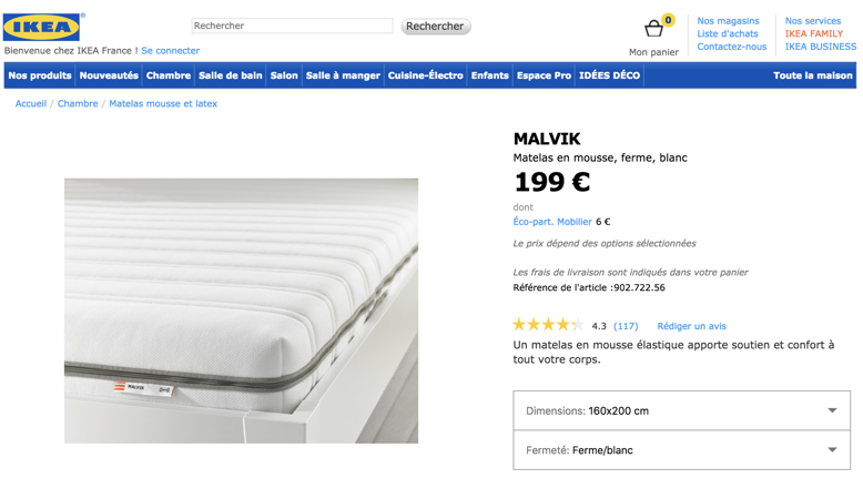 Ikea Matelas