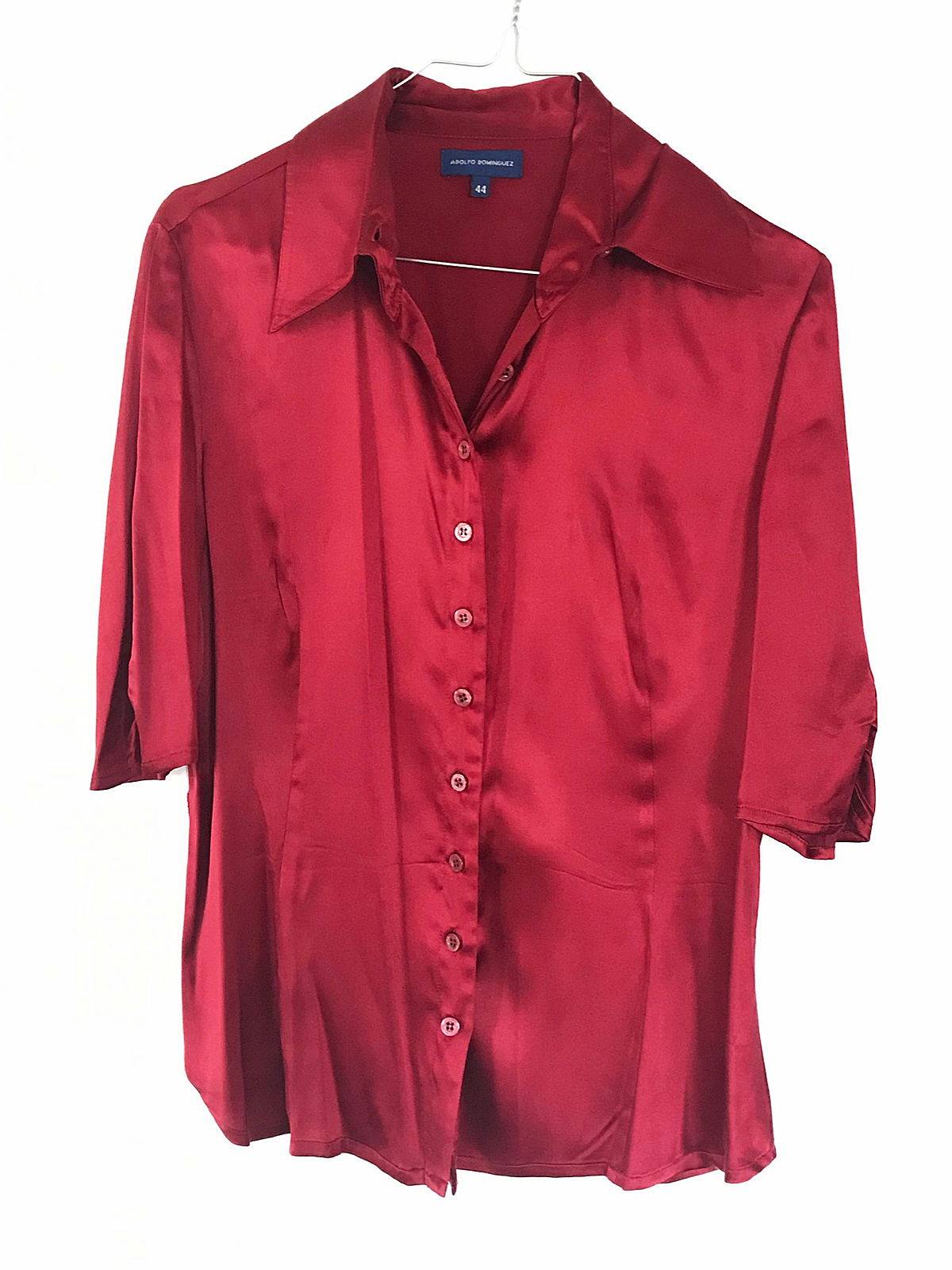 Adolfo Dominguez chemisier manches courtes T44