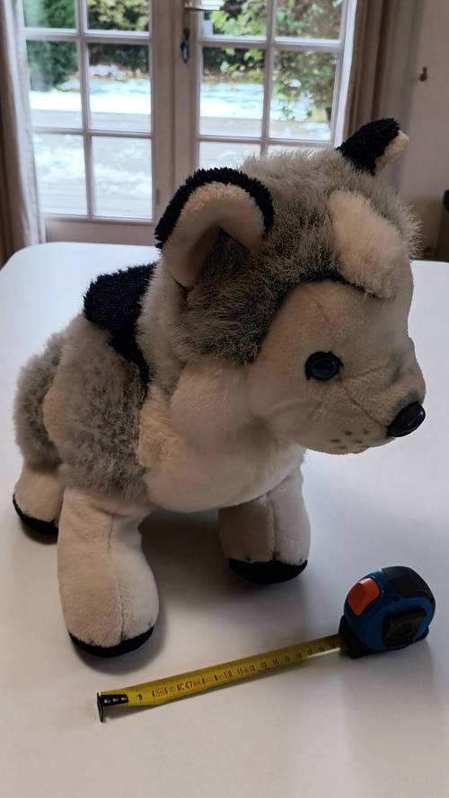 Adorable grande peluche chien