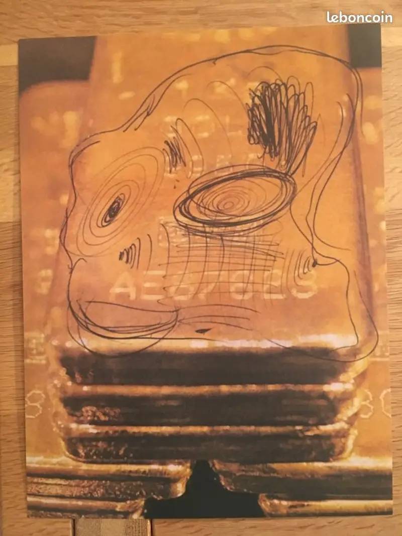 Vends affiche art abstrait Jean-Luc Moulène