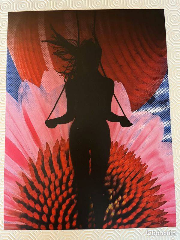 Affiche femme rose et rouge Kathryn Andrews