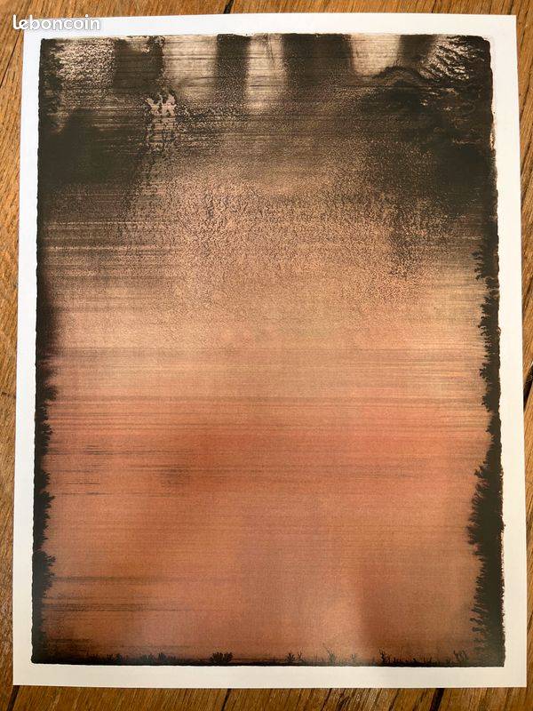 Affiche rose et noir Javier Pérez