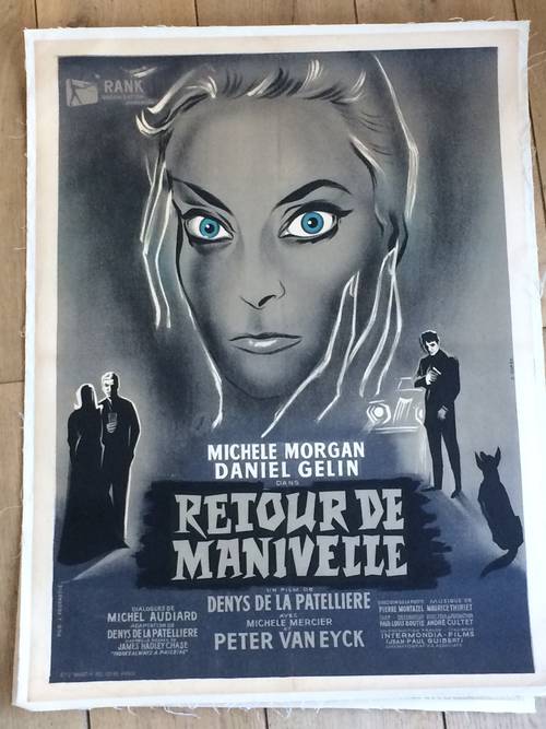 Affiche film "Retour de Manivelle" avec Michèle Morgan