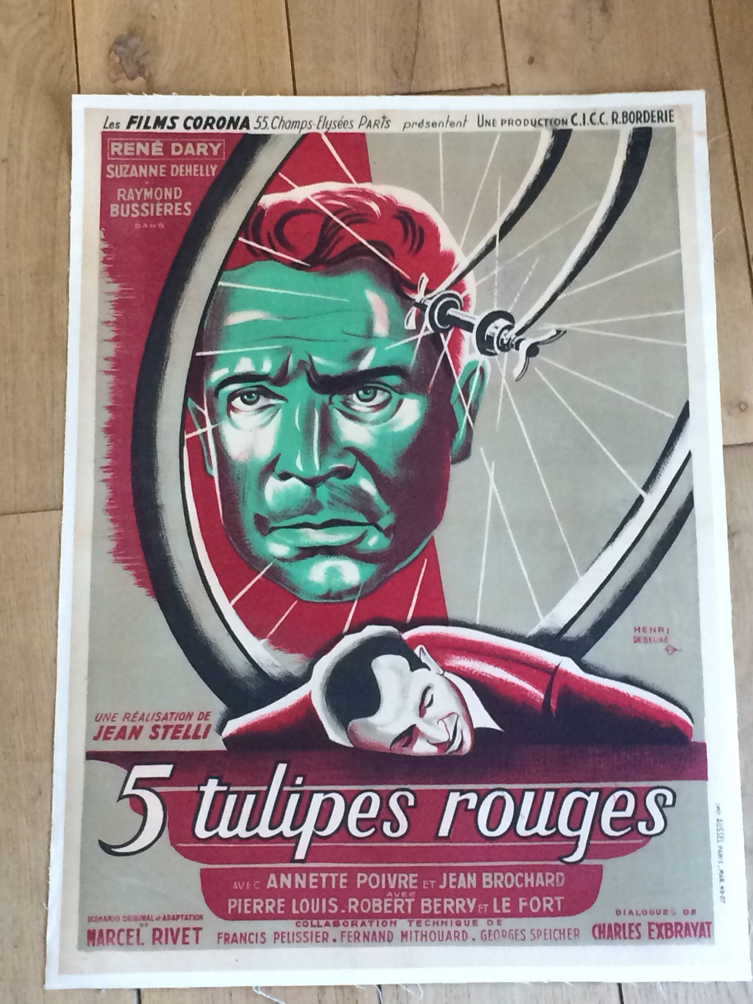 Affiche film "5 Tulipes rouges"