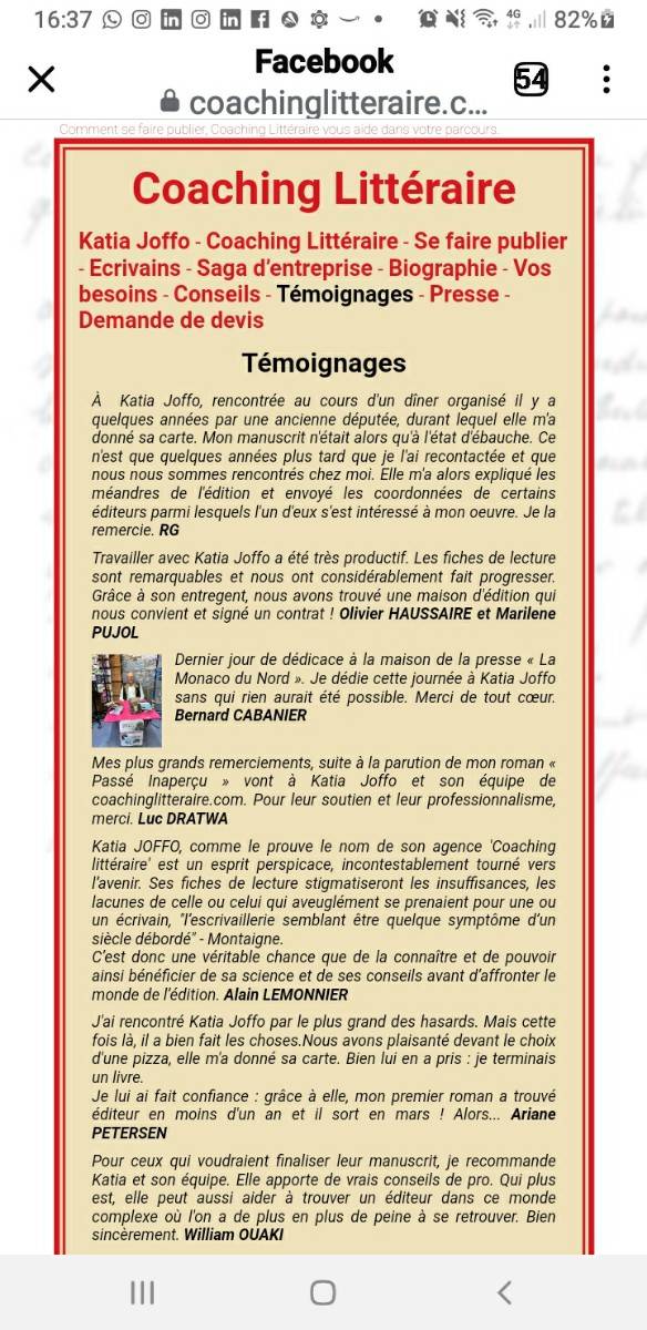 Propose coaching littéraire