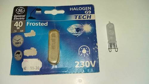 Ampoule halogène G9 40 watts