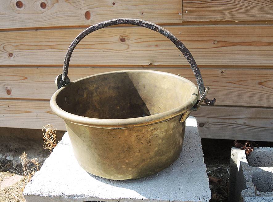 Ancien Chaudron / Confiturier en Cuivre ou Laiton