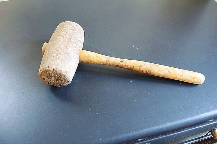 Ancien Marteau / Marteau en Bois de’Artisan / Outil à Percussion Lancé