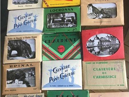 Vends 40 dépliants photos voyages, anciens
