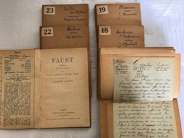 Anciens livrets d’opéra six exemplaires œuvres variées