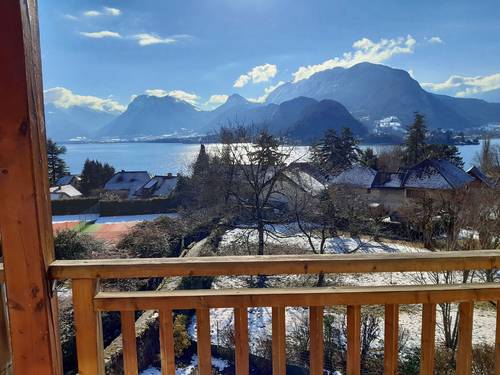 Loue appartement 100m², 3 chambres, 5 couchages, 200m du lac, belle vue, Talloires (74)