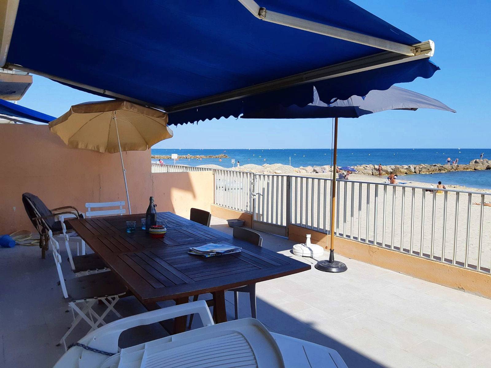 Loue appartement T3 - 5 couchages sur la plage Palavas (34)