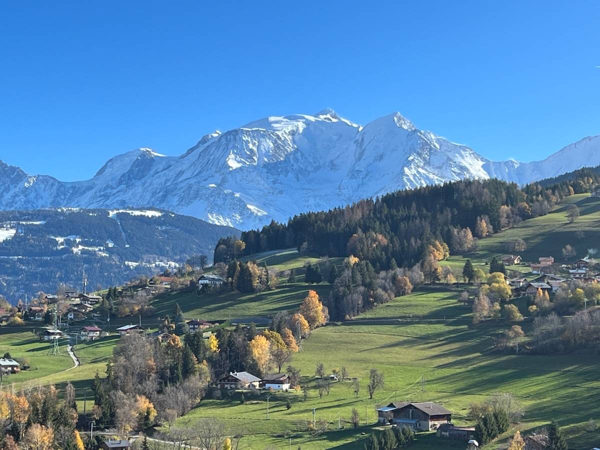 Loue appartement duplex 3 chambres vue Mont Blanc - 6 couchages - Combloux (74)