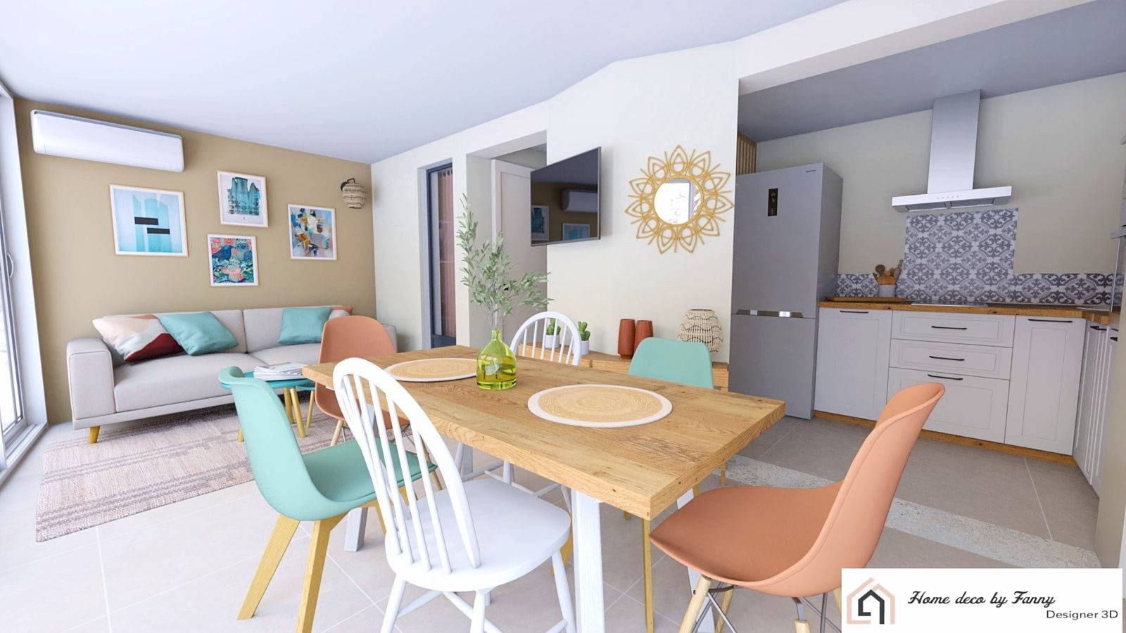 Loue appartement T3 climatisé et entièrement rénové - 6 couchages - Agde (34)