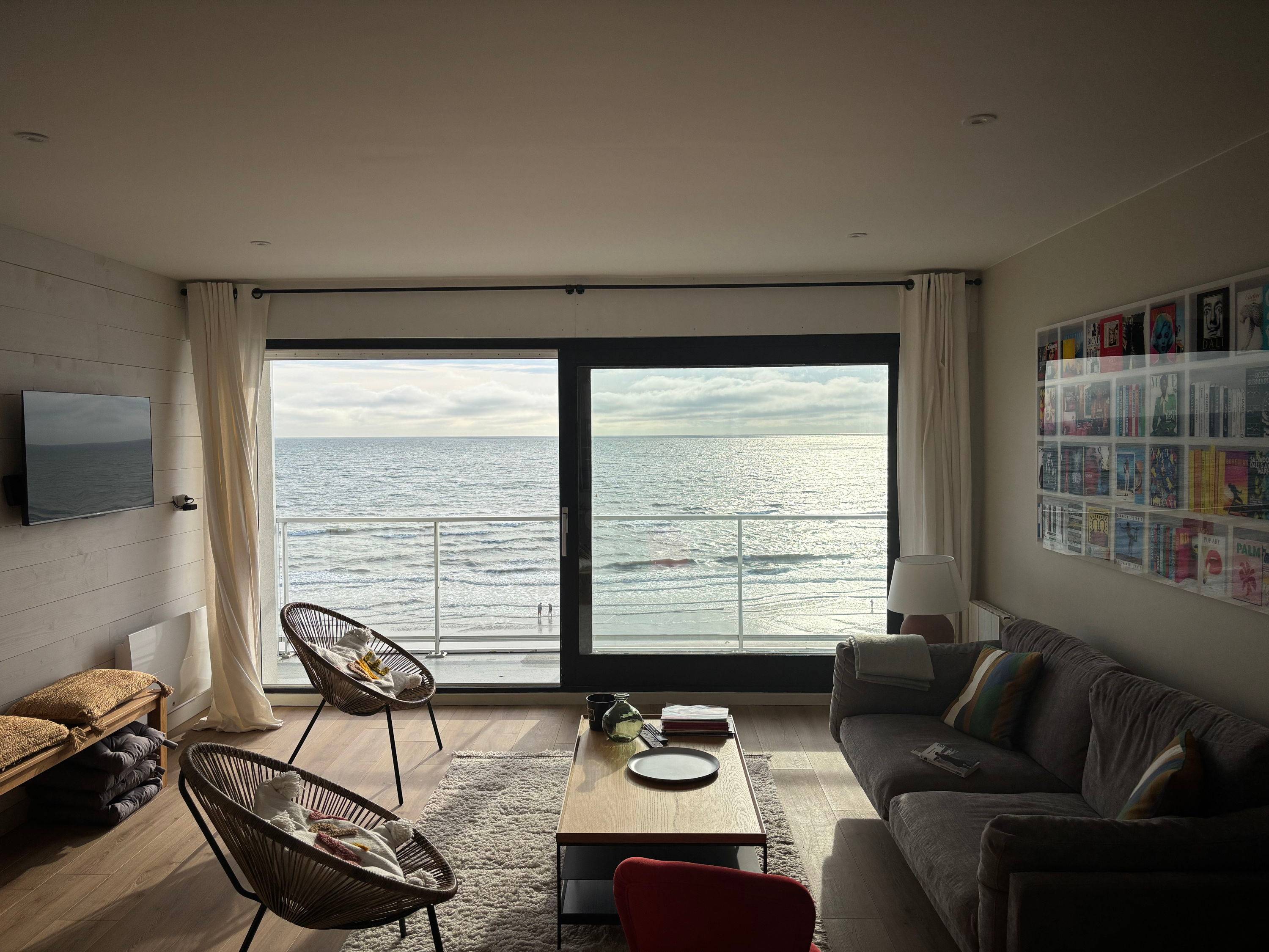 Loue appartement face mer Hardelot 5ème étage - 3 chambres, 6 couchages