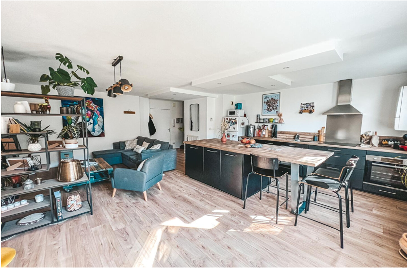 Loue Appartement meublé , 3 pièces, 2 chambres, 74m² - Angers (49)