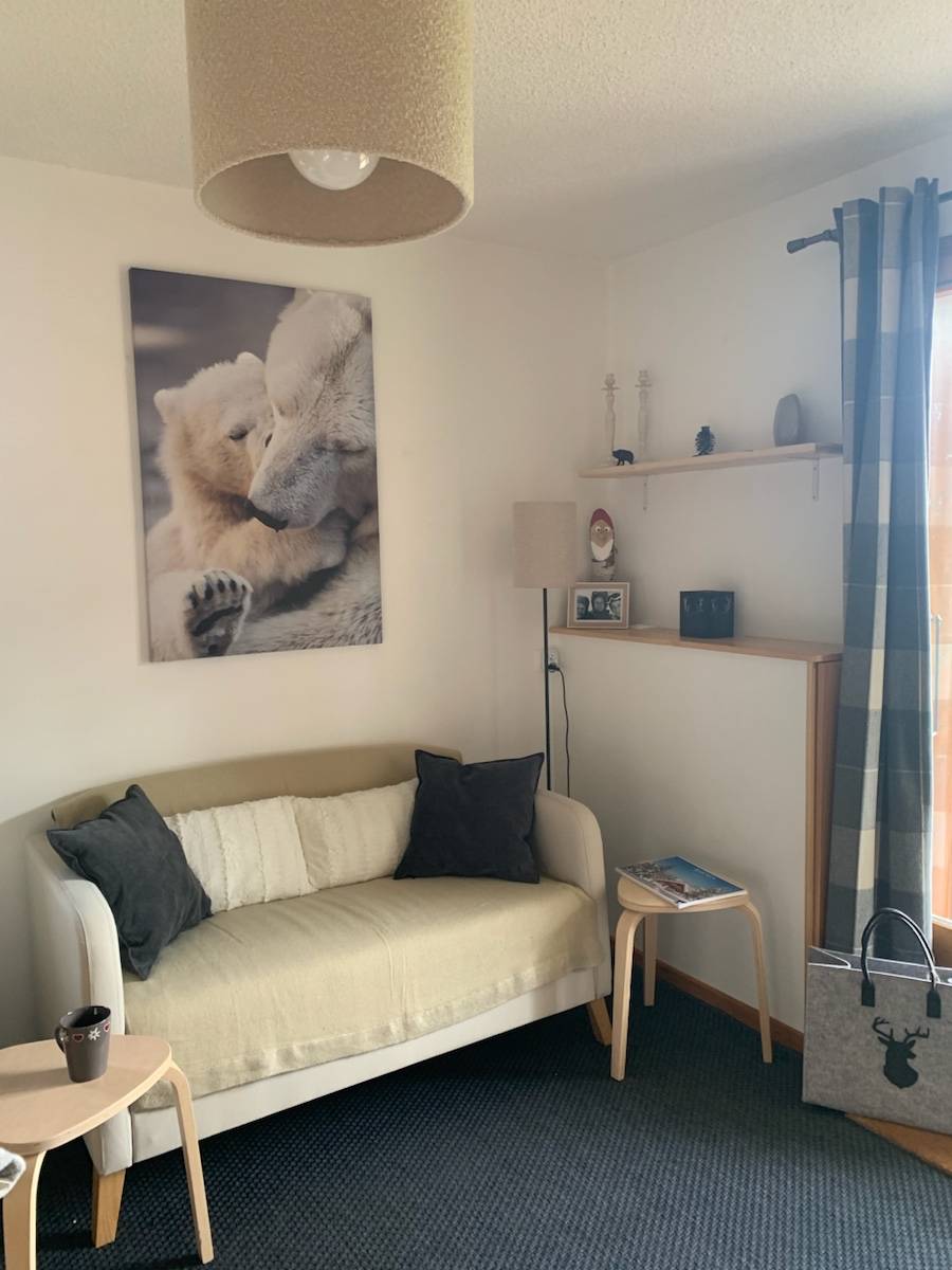 Loue appartement 2 pièces (4 couchages) pied des pistes - terrasse vue Mont Blanc - Combloux