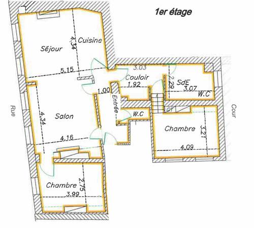 Loue appartement 85m²