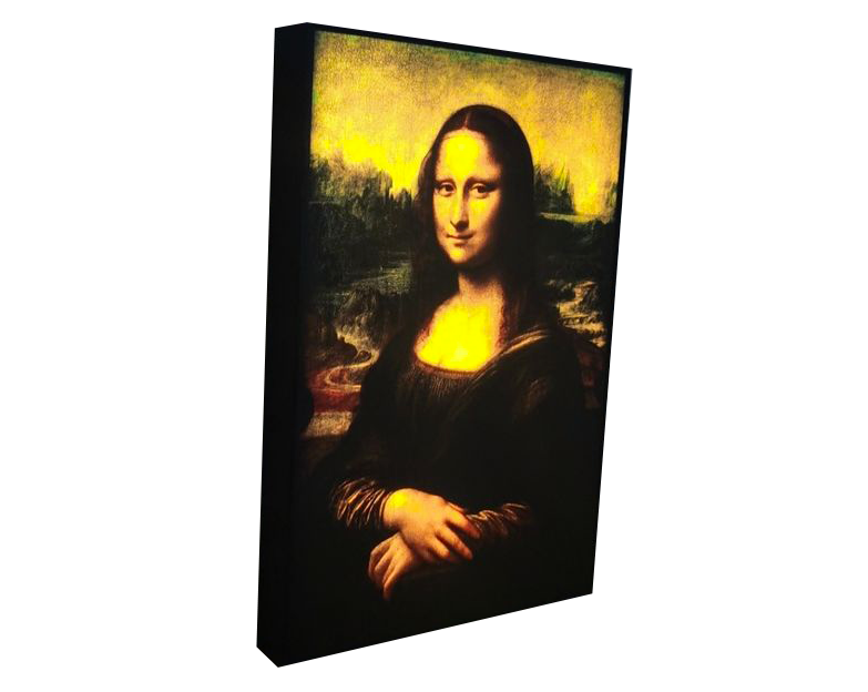 Applique • Tableau lumineux LED • Joconde • Léonard de Vinci • 2000