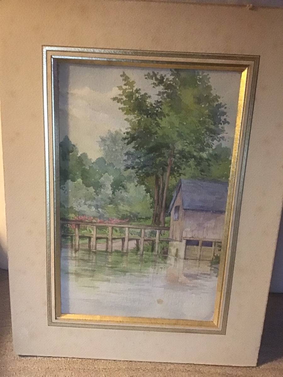 Vends aquarelle bucolique