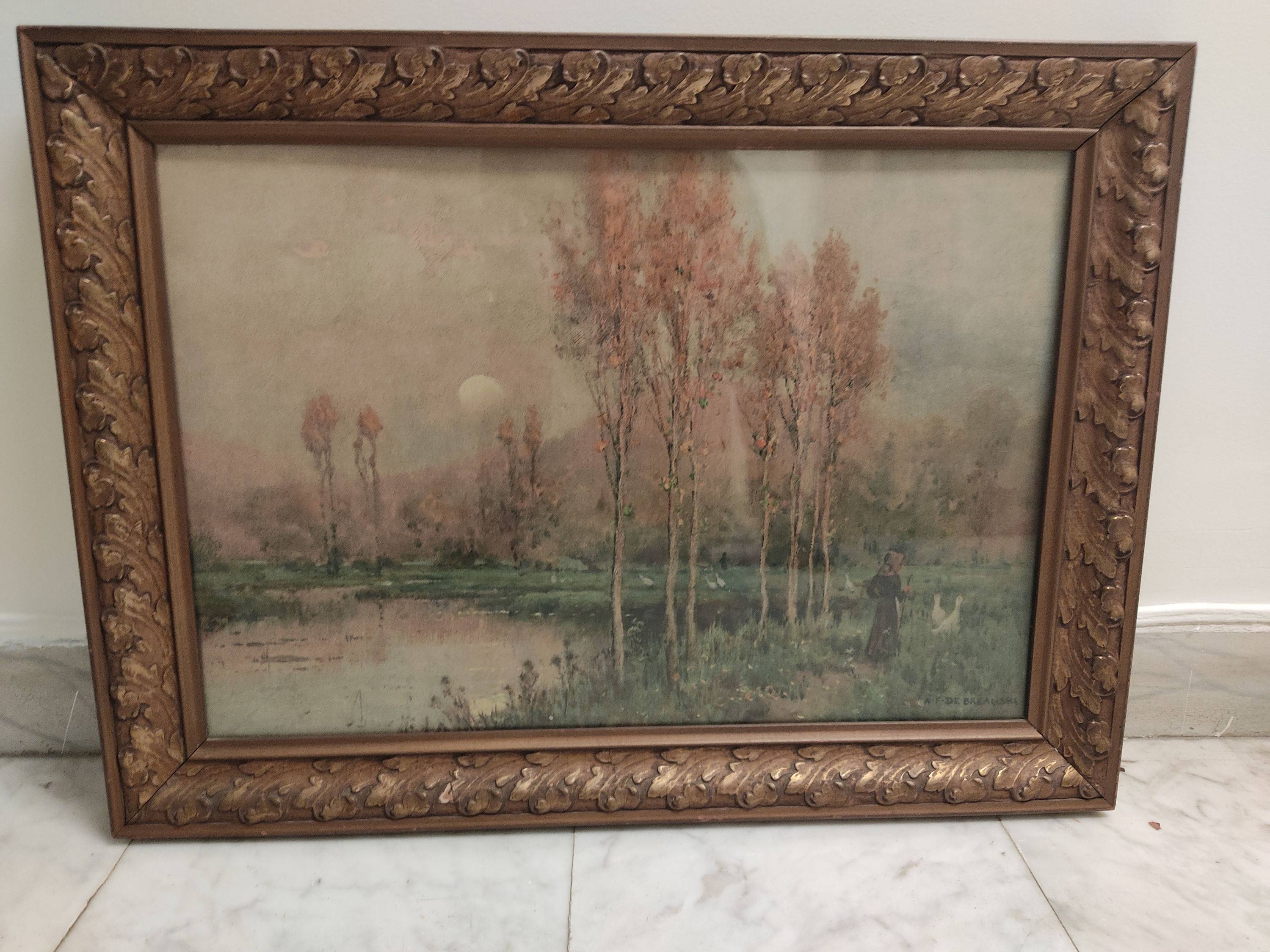 Vends aquarelle d’après Alfred Fontville de Breanski