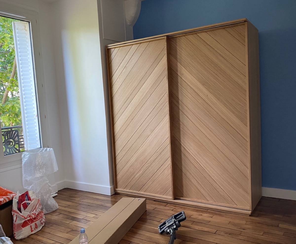 Armoire Habitat Madeleine en chêne Boulogne Billancourt sur Gens de